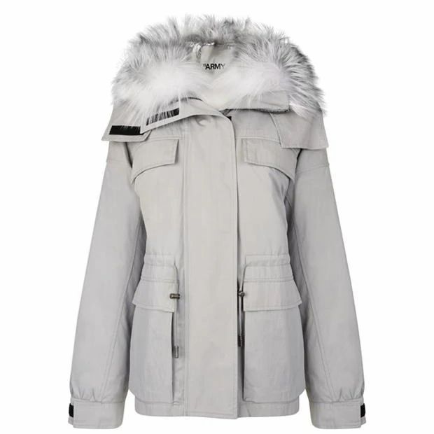 Fur Short Fur Trim Jacket