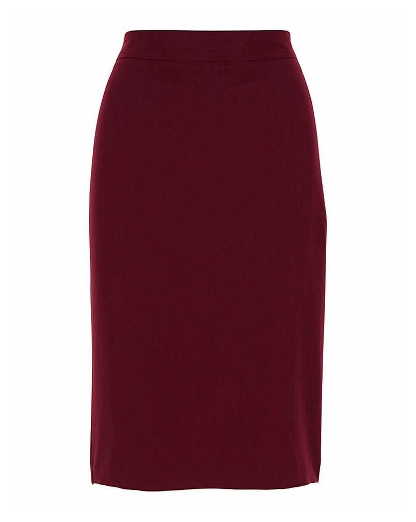 Tailored Berry Pencil Skirt