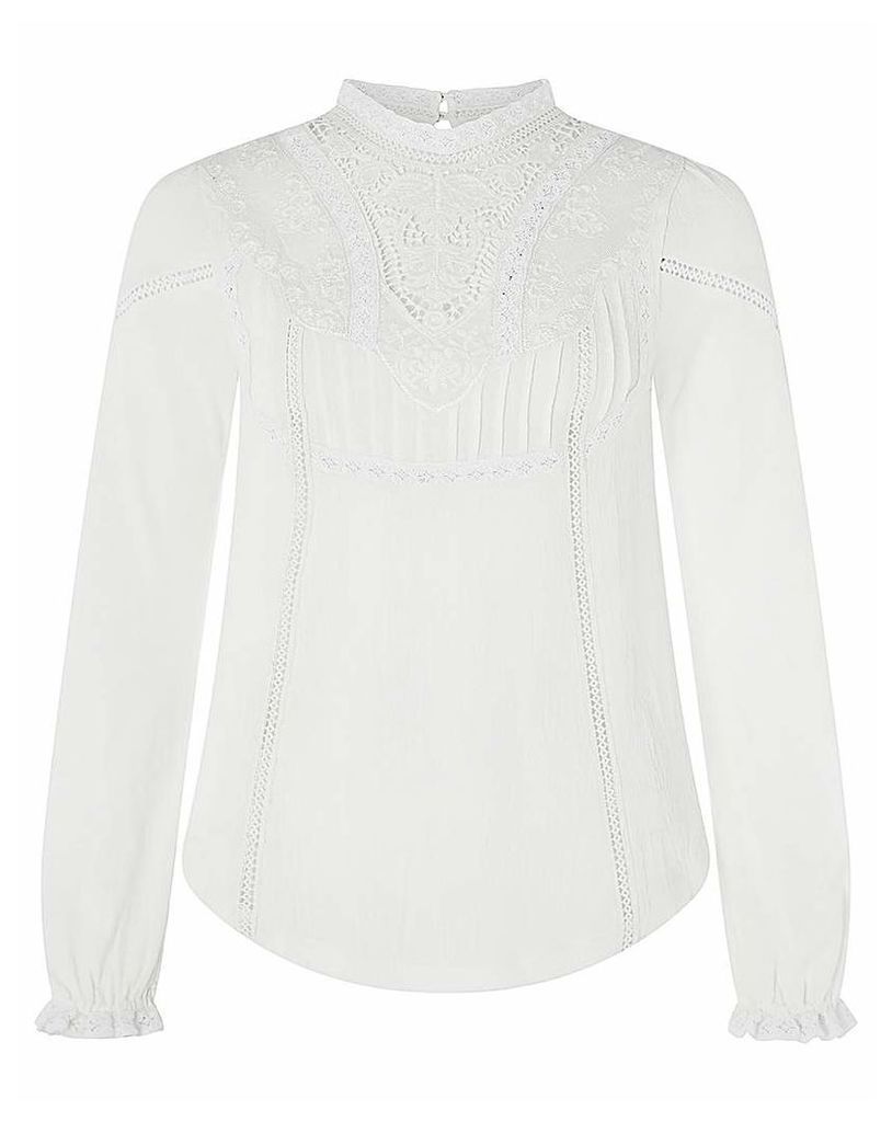 Monsoon Vicky Victoriana Woven Front Top