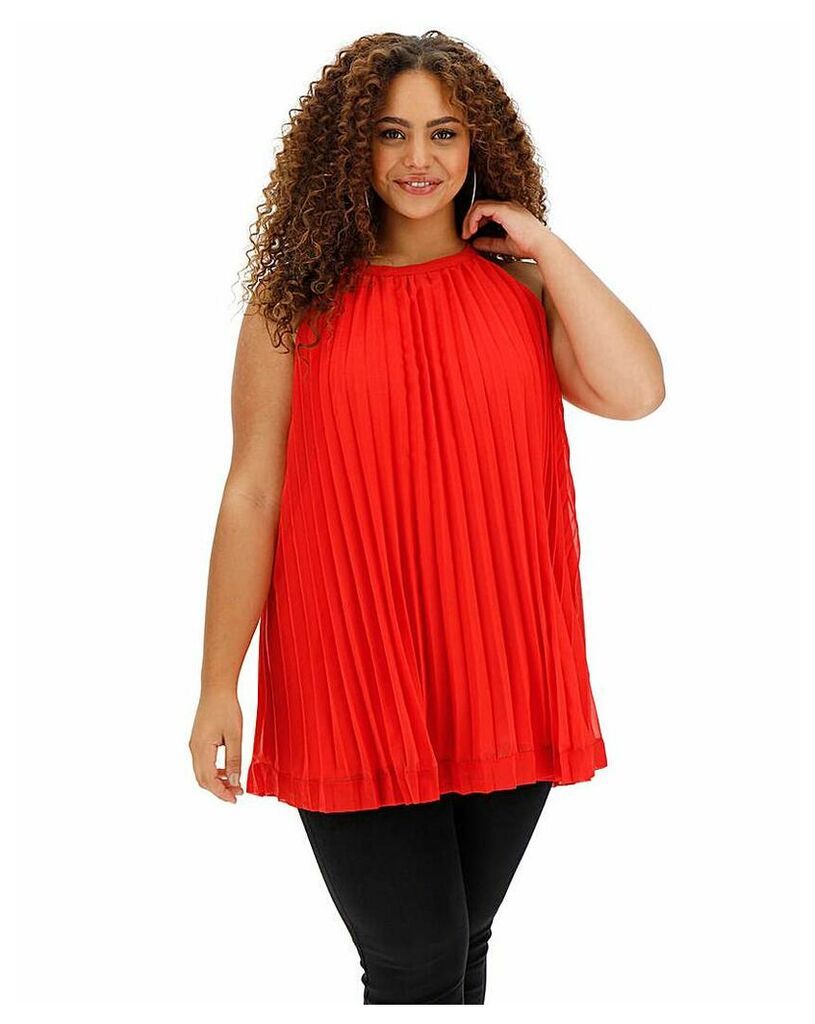 Pleated Trapeze Top