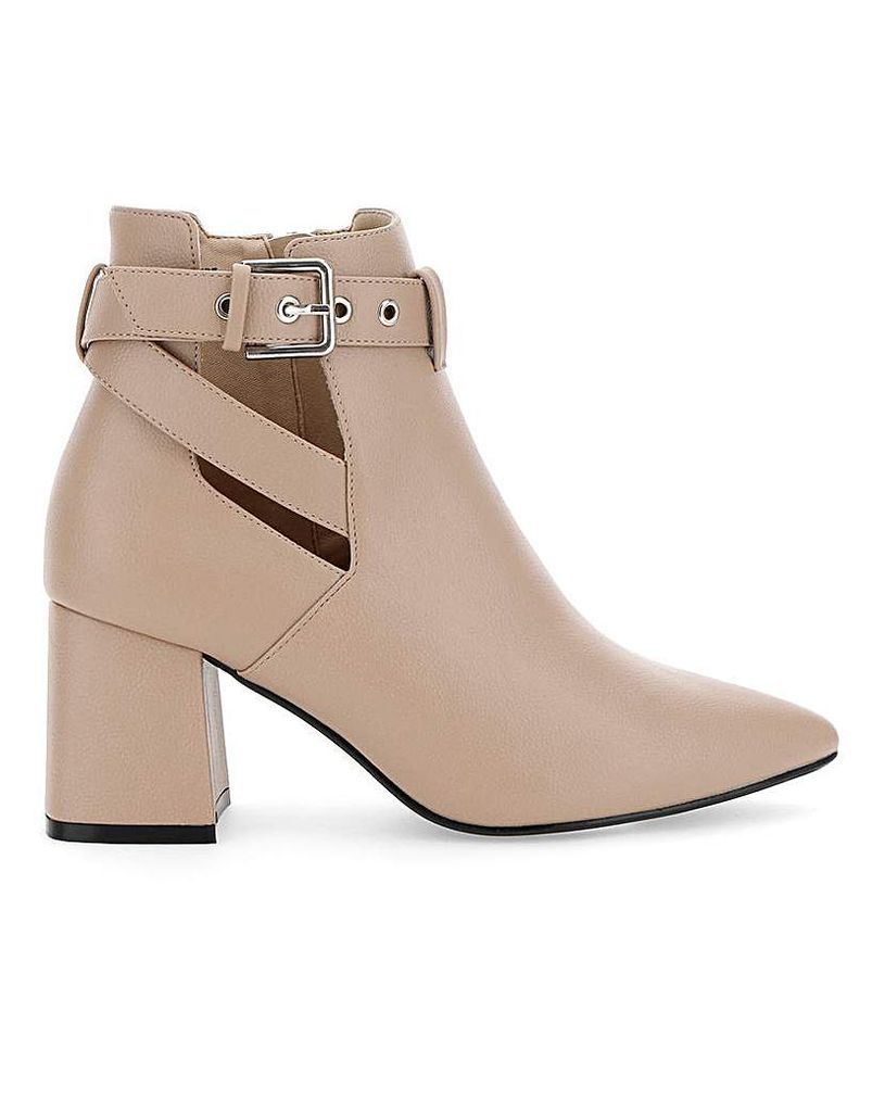 Christa Strap Heeled Boot Extra Wide Fit
