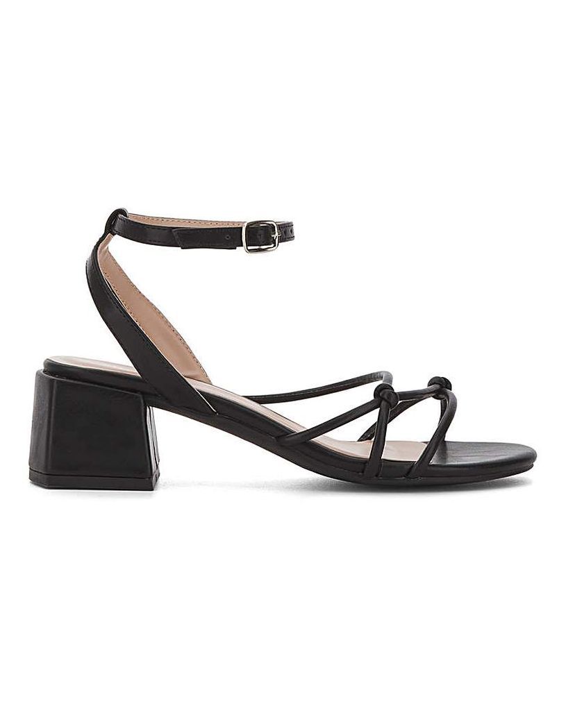 Knotted Strappy Sandals Wide Fit