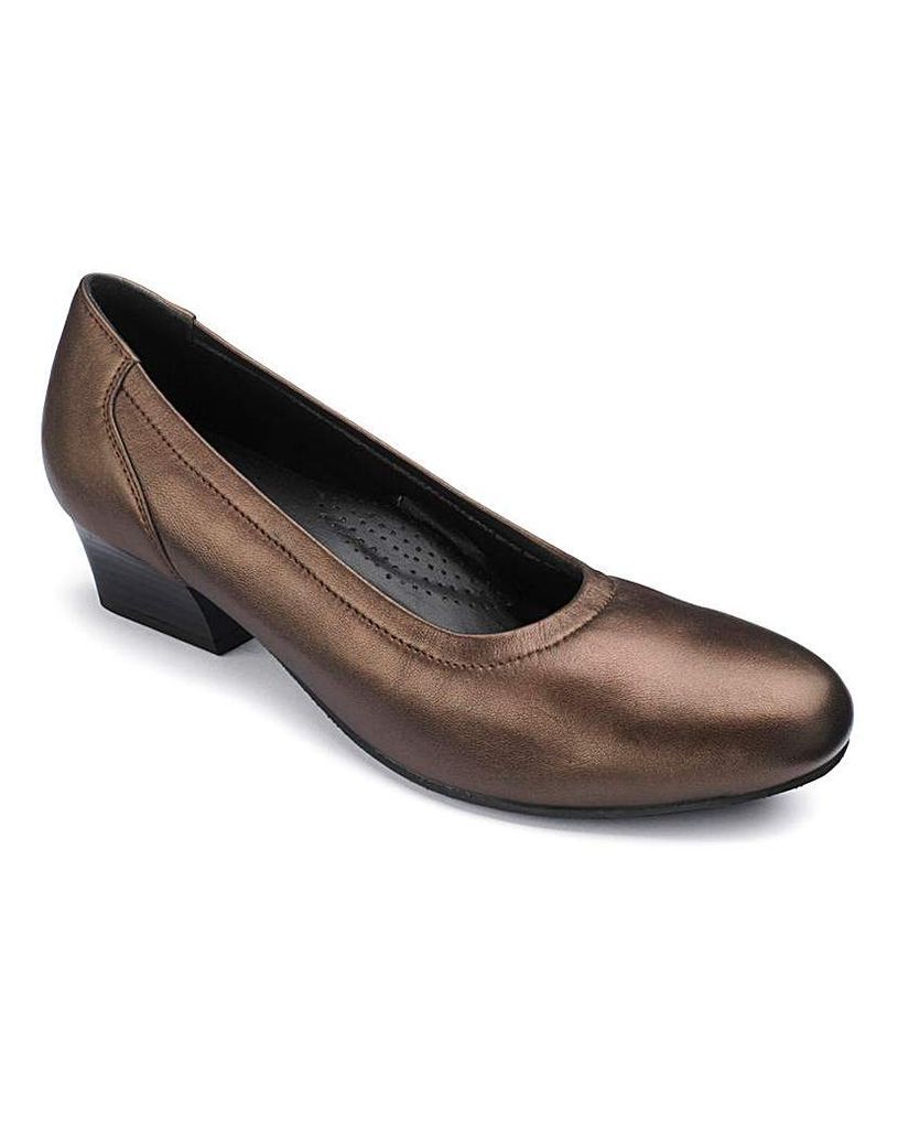 Leather Court Shoes EE Fit