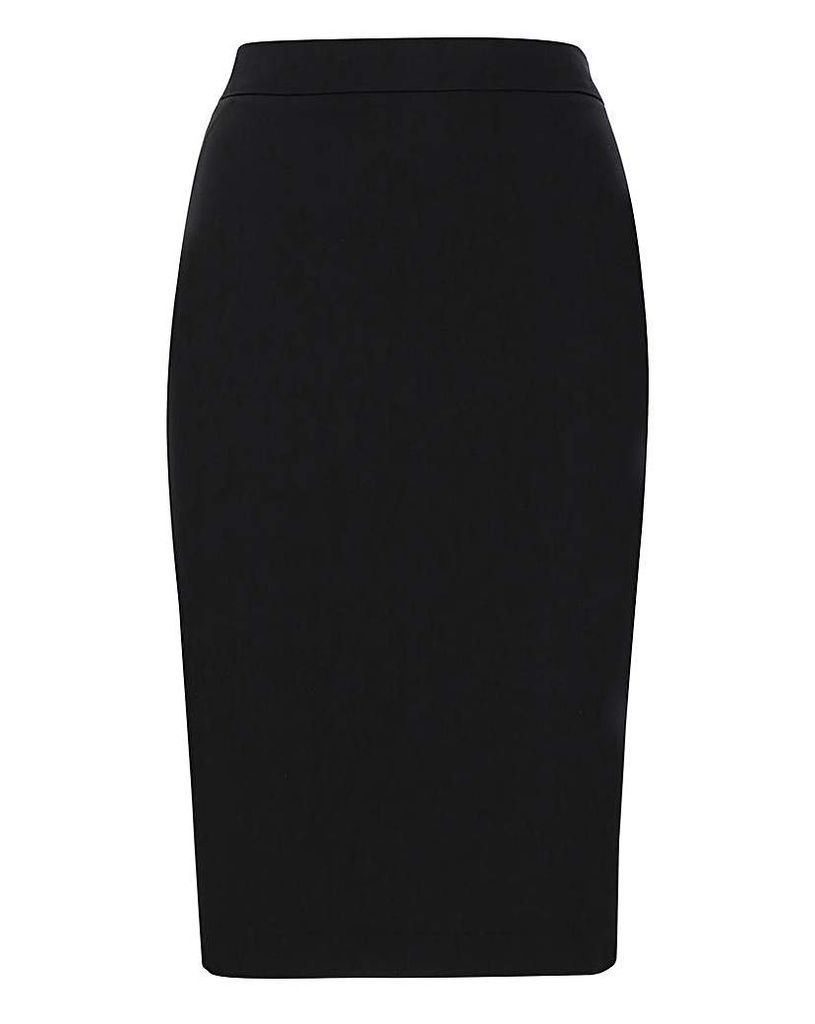 Tailored Black Pencil Skirt
