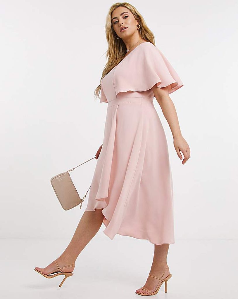 Wrap Skirt Midi Dress