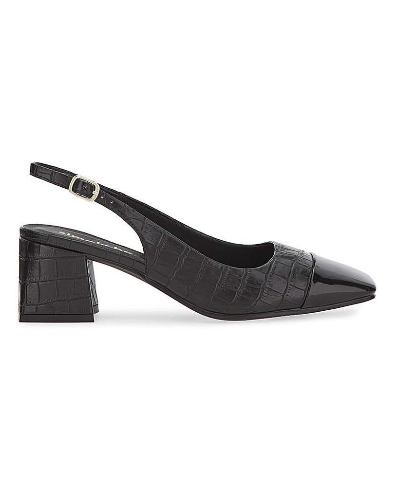 Square Toe Court Shoes Extra Wide Fit