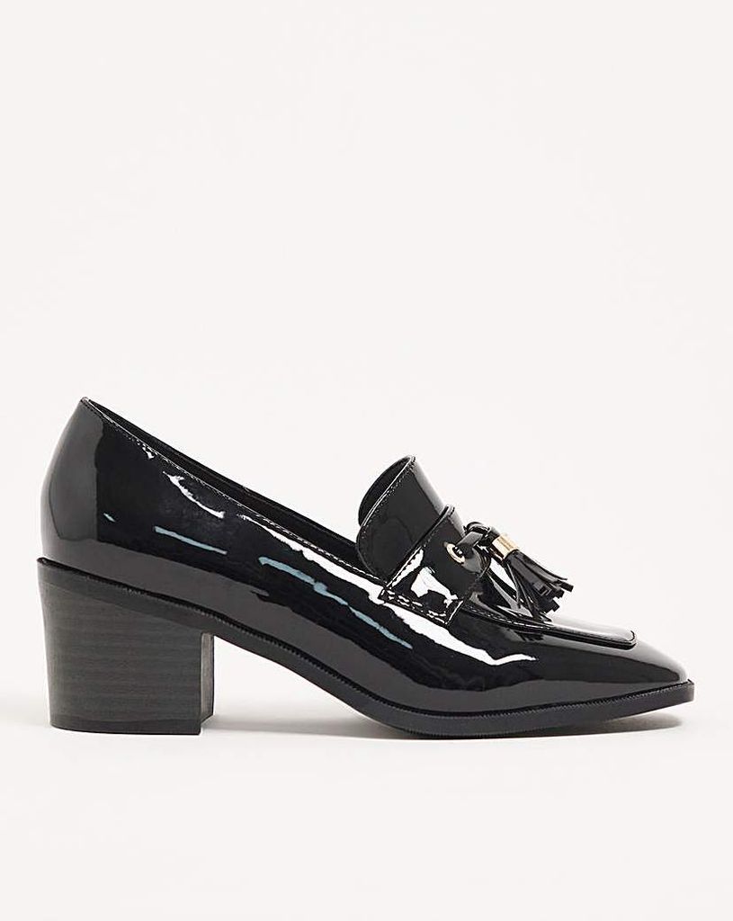 Heeled Loafers Extra Wide Fit