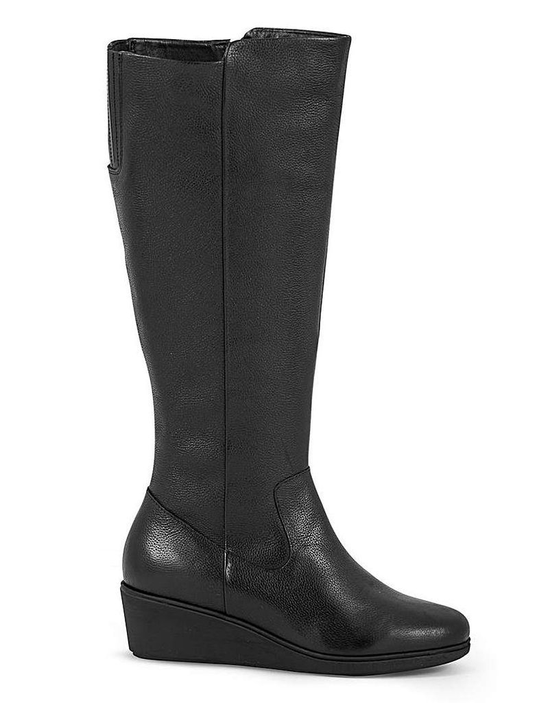 Leather Boots E Fit Standard Calf