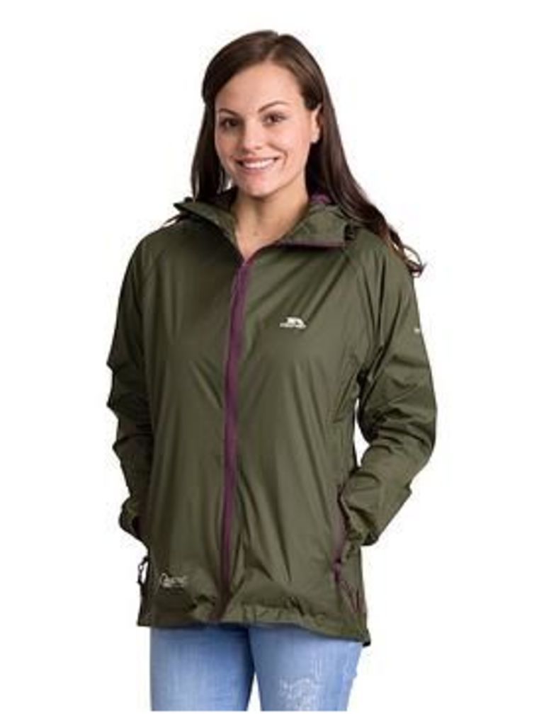 Trespass Qikpac Packable Waterproof Jacket - Moss