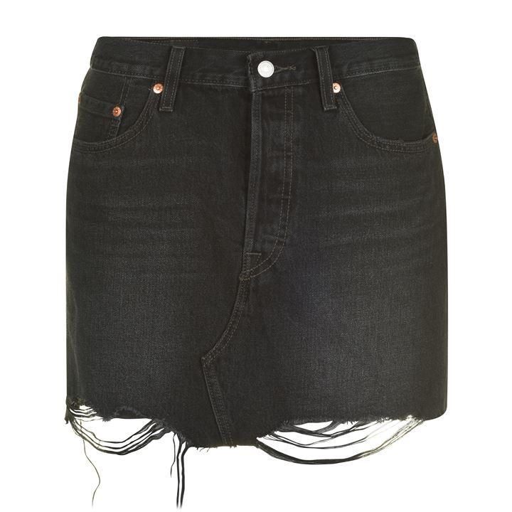 Levis Deconstructed Skirt - Ill Fated Black