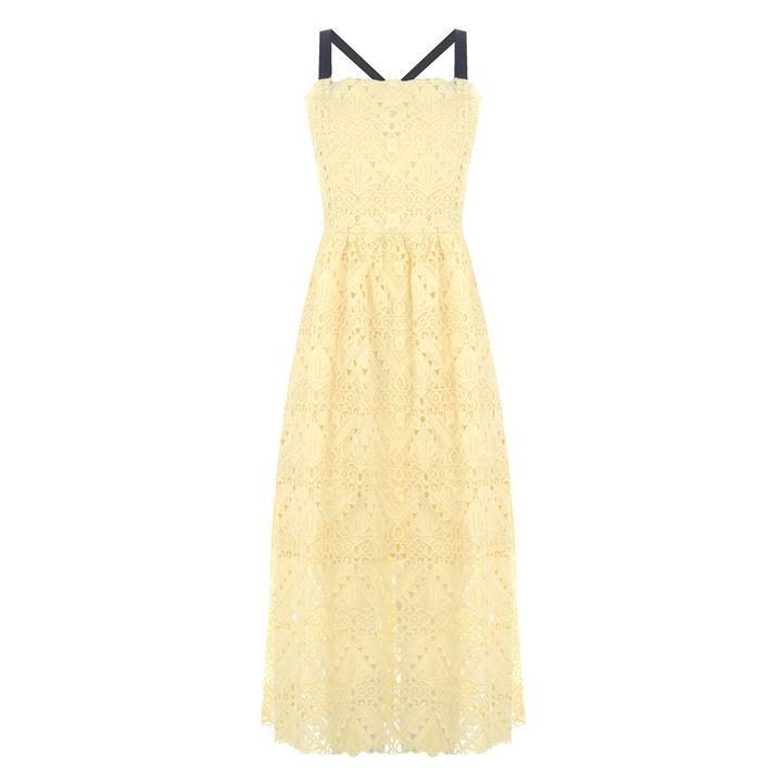 Lace Dress - Soft Yellow