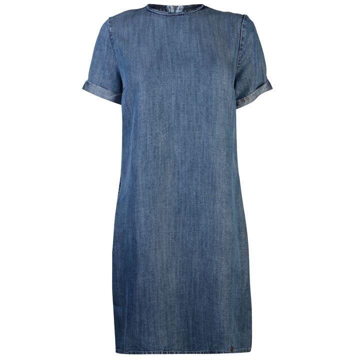 Superdry Womens Shay T-Shirt Dress - Blue Acid WXC