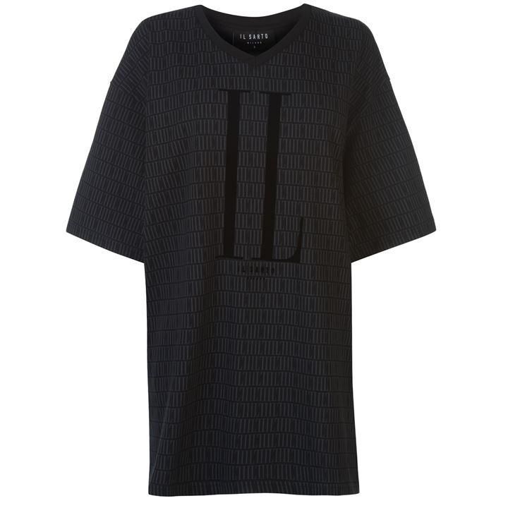 Roma Short Sleeve Dress - Black/Grey