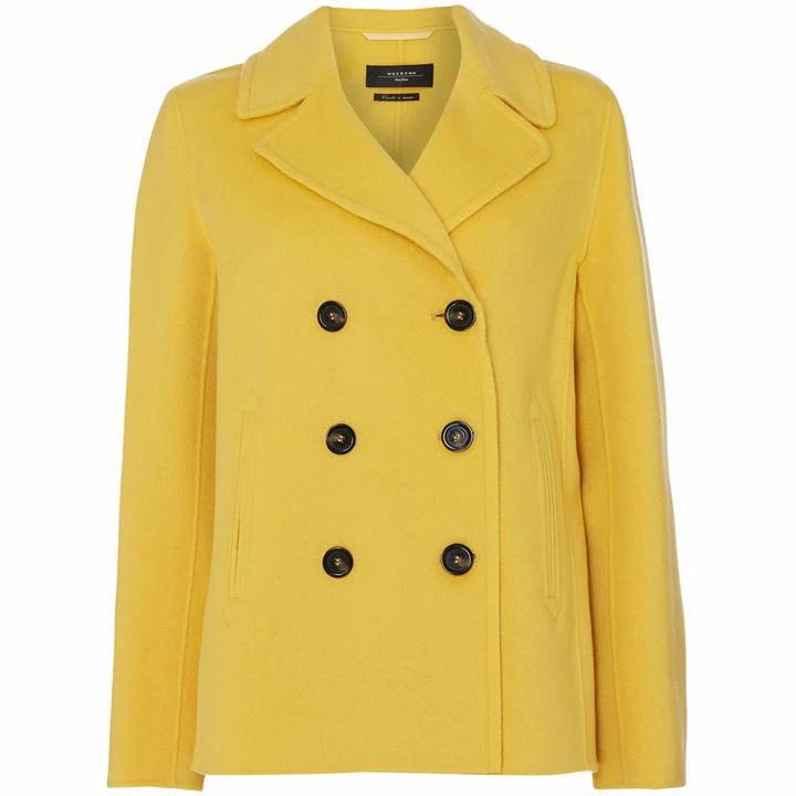 Pino double breasted coat - Yellow