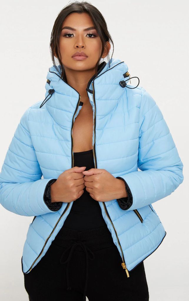 Mara Baby Blue Puffer Jacket, Blue