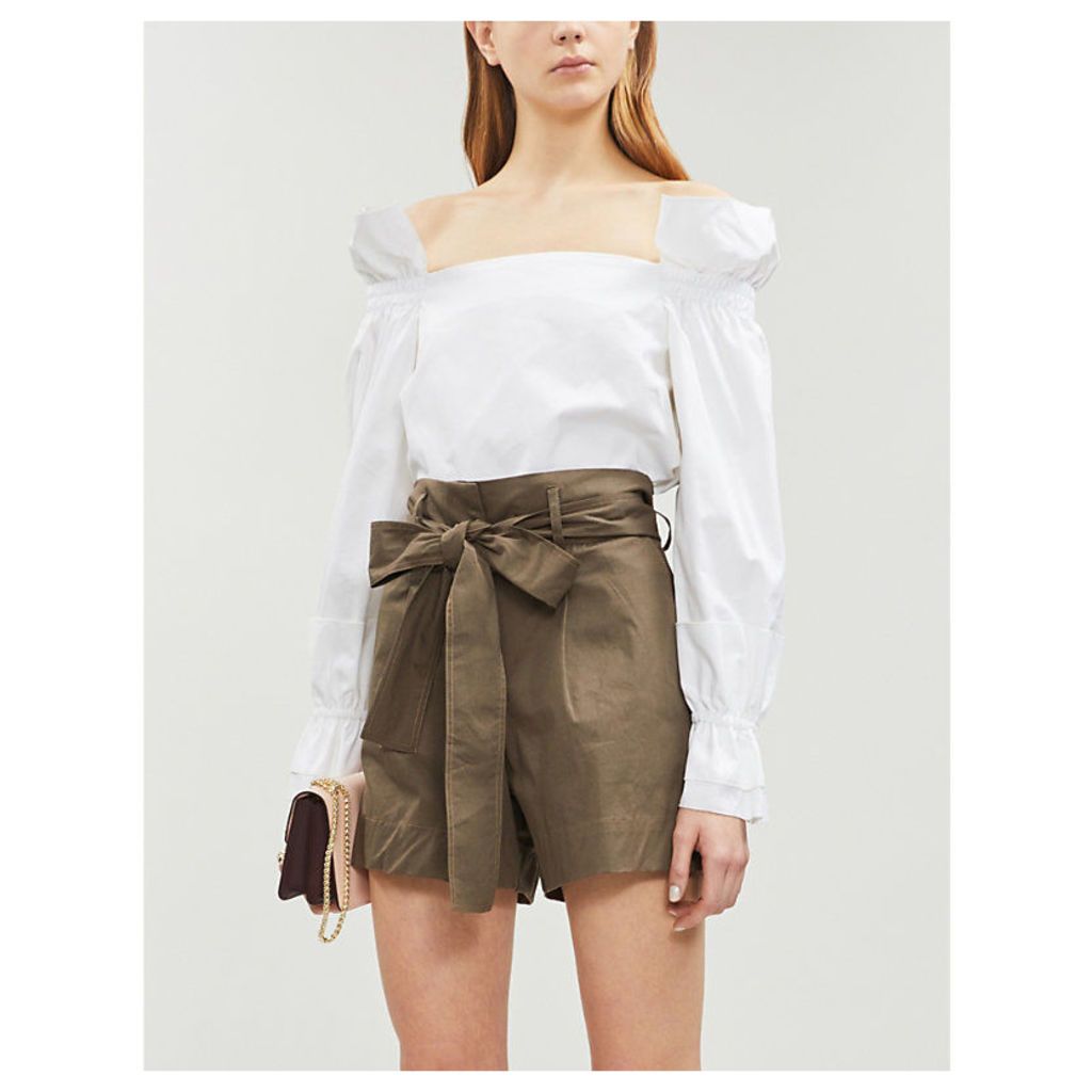 Ciola cotton-twill blouse
