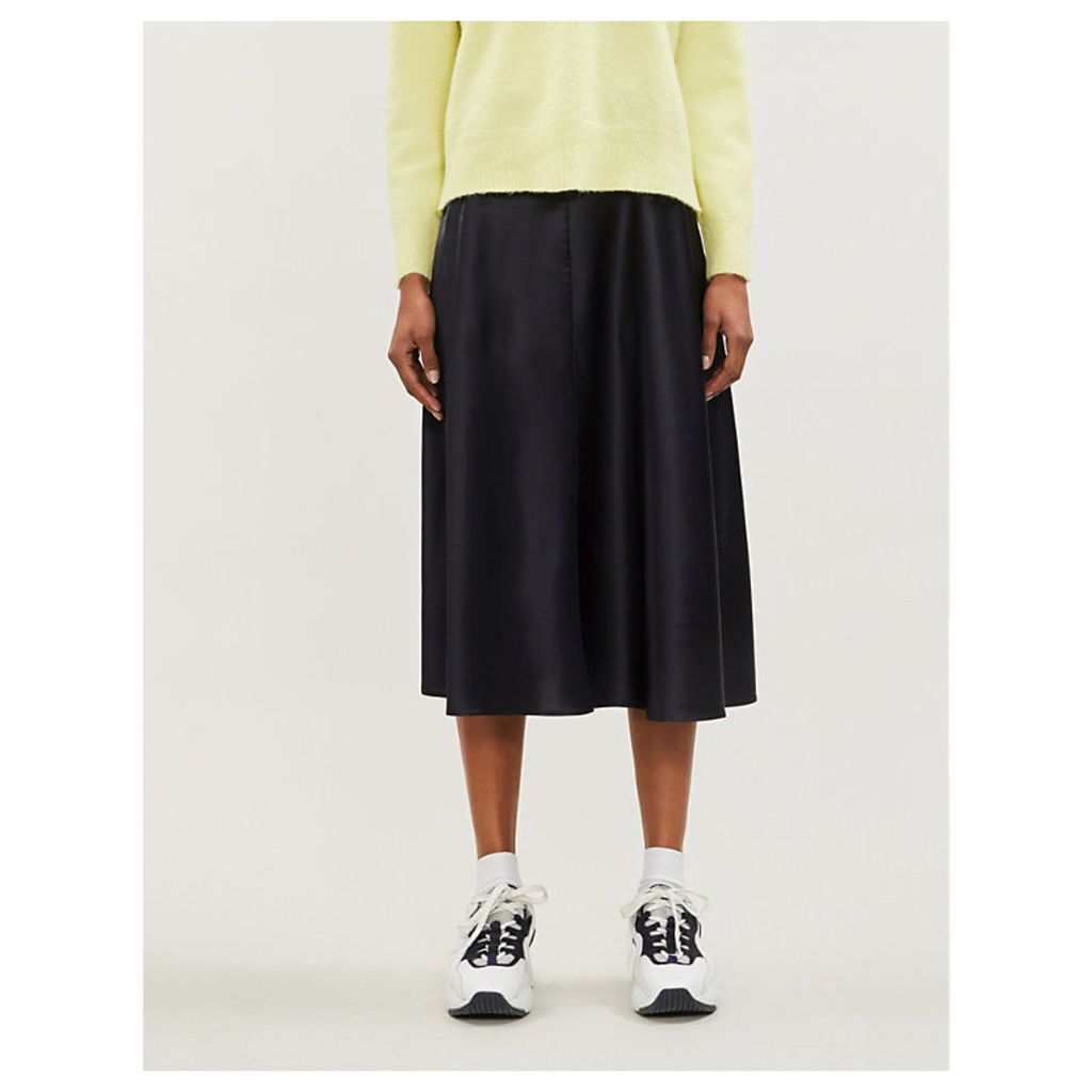 Alsop high-waisted satin midi skirt