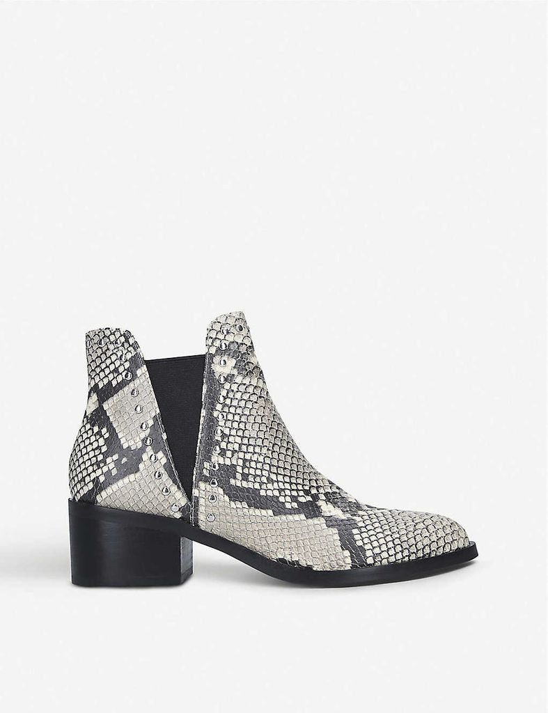Cade snake-print faux-leather Chelsea boots