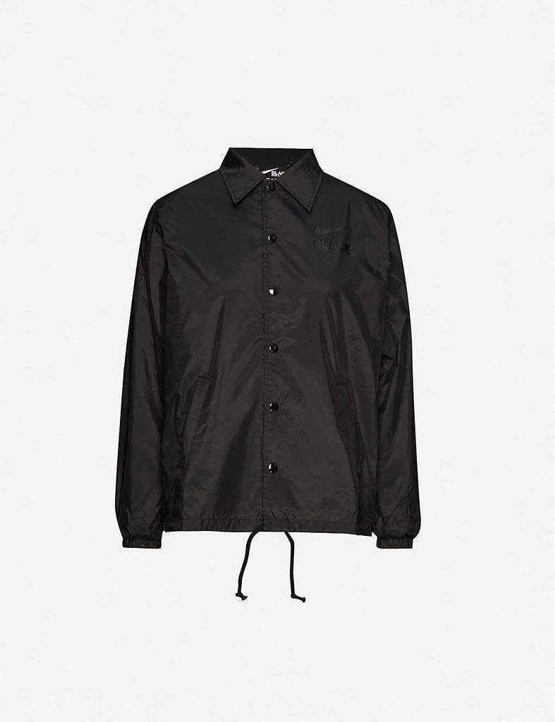 BLACK Comme des Garçons x Nike logo-print shell jacket