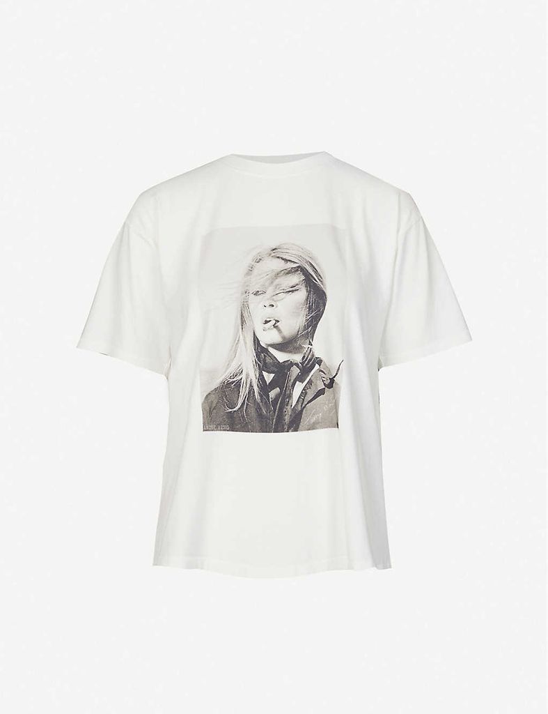 Ida graphic-print cotton-jersey T-shirt