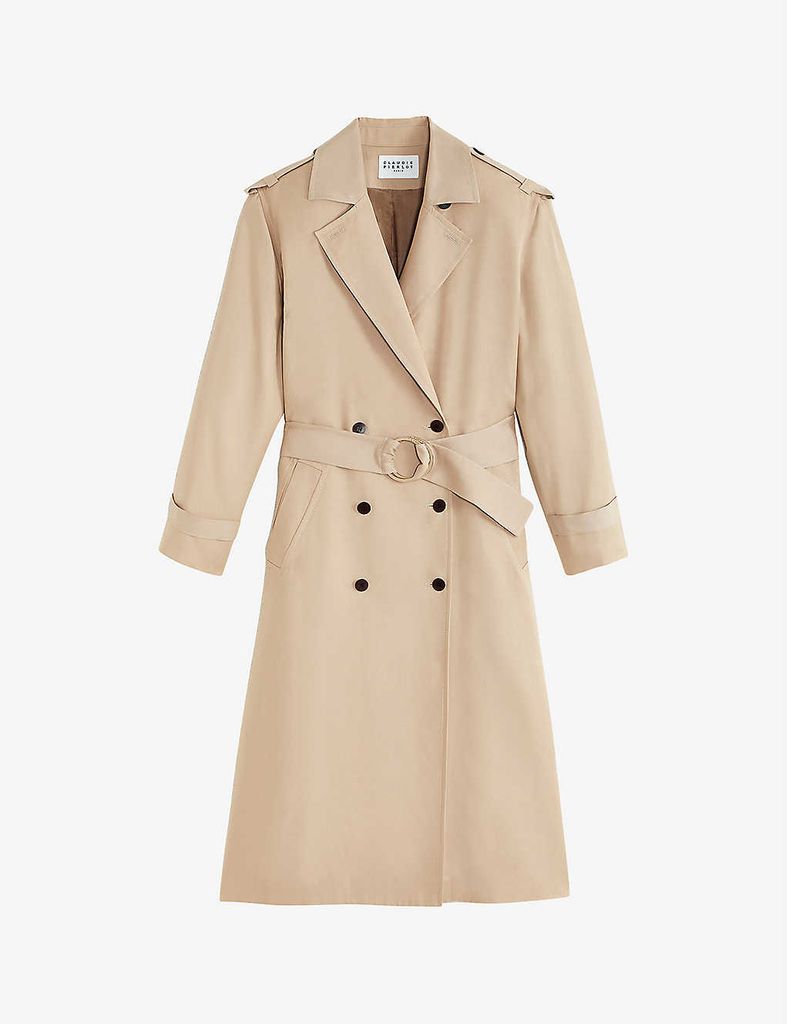Gaillet double-breasted lyocell trench coat