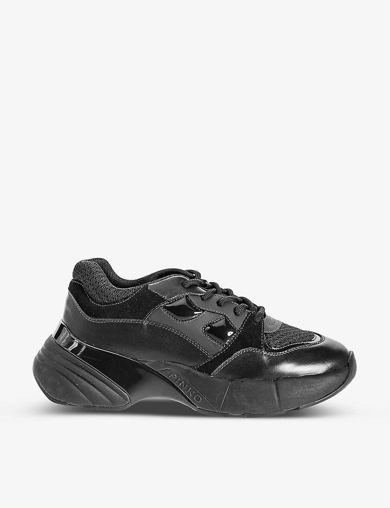 Rubino panelled faux-leather chunky trainers