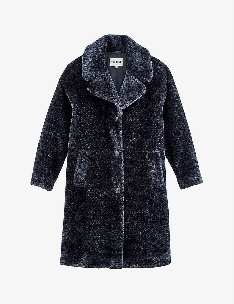 Fedora faux-fur coat