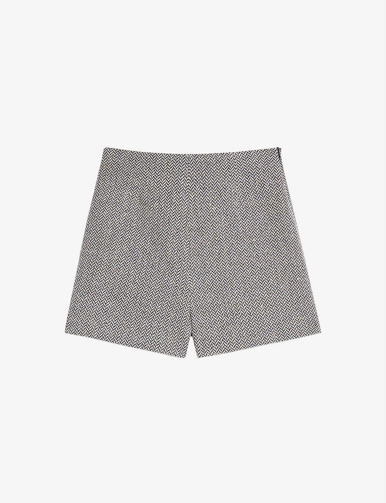 Paulen high-waisted woven shorts