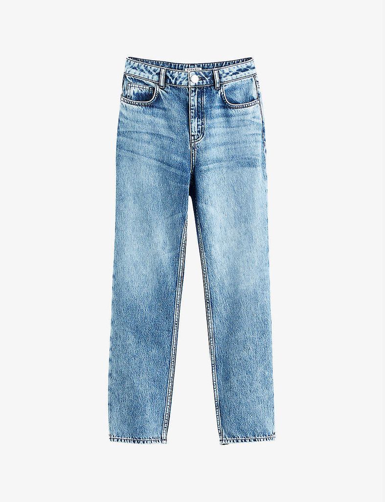 Plage high-rise straight-leg denim jeans