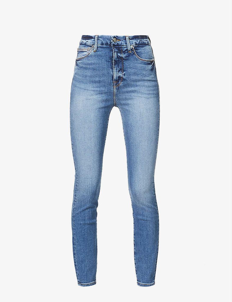 Good Waist skinny high-rise stretch-denim jeans
