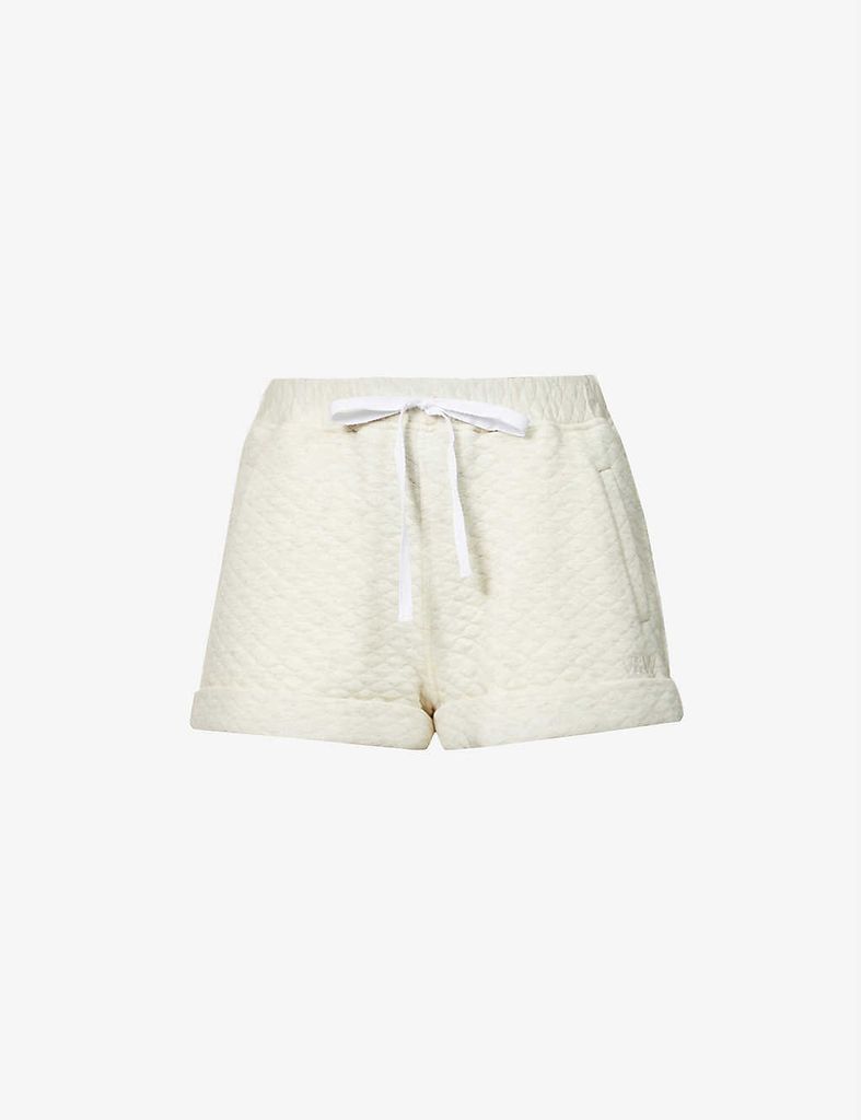 Convict quilted cotton-jersey shorts