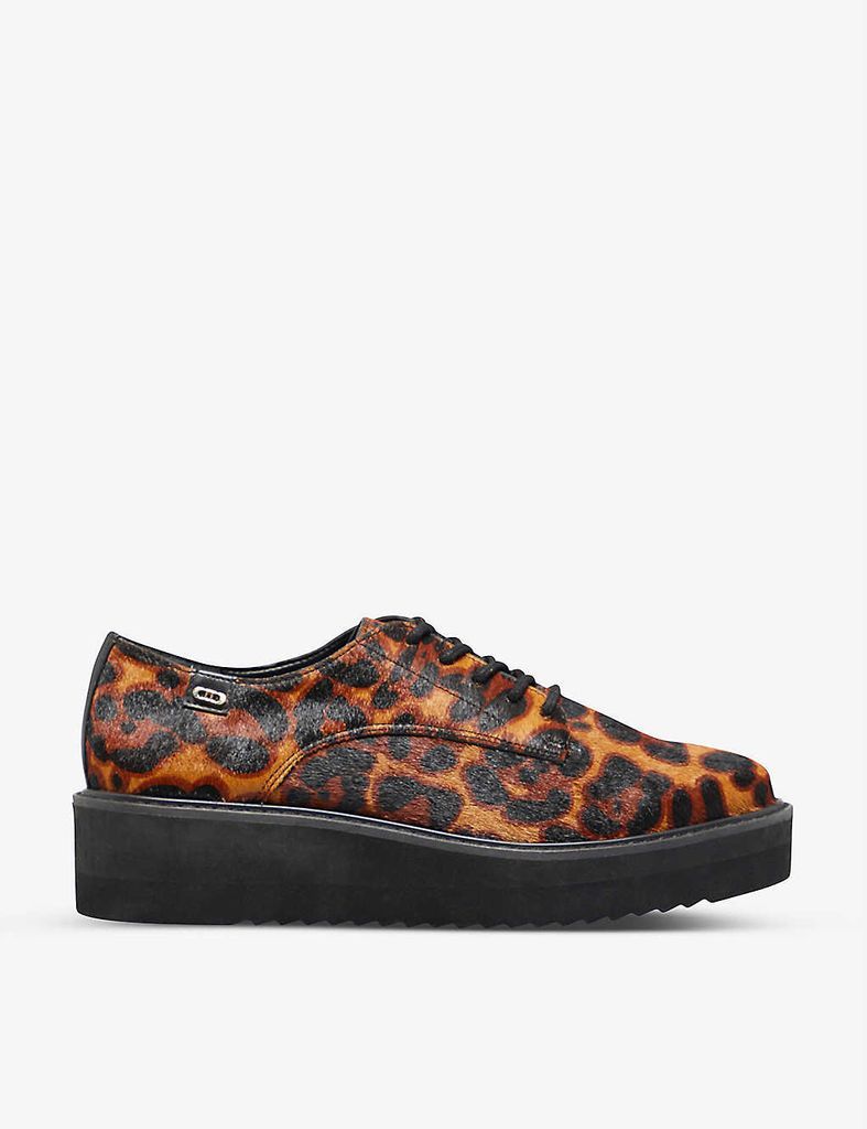 Falon leopard-print flatform shoes