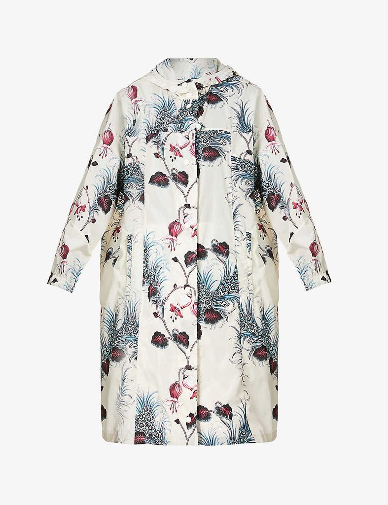 Alfard floral-print shell coat