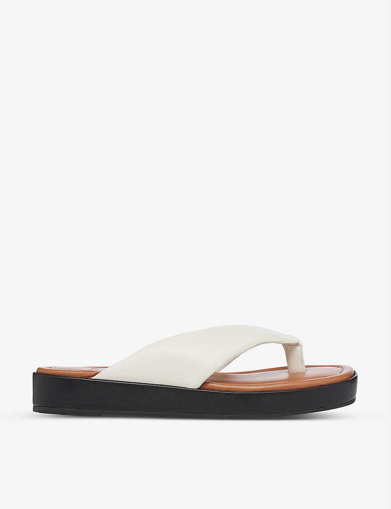 Longisland padded-toe flatform sandals