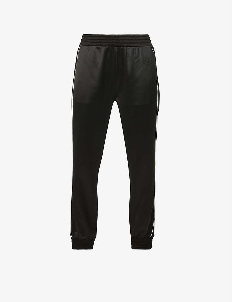 Sydney tapered high-rise stretch-woven trousers