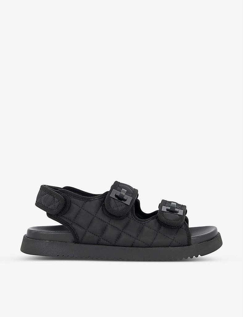 Lockstockk T double-strap quilted leather sandals