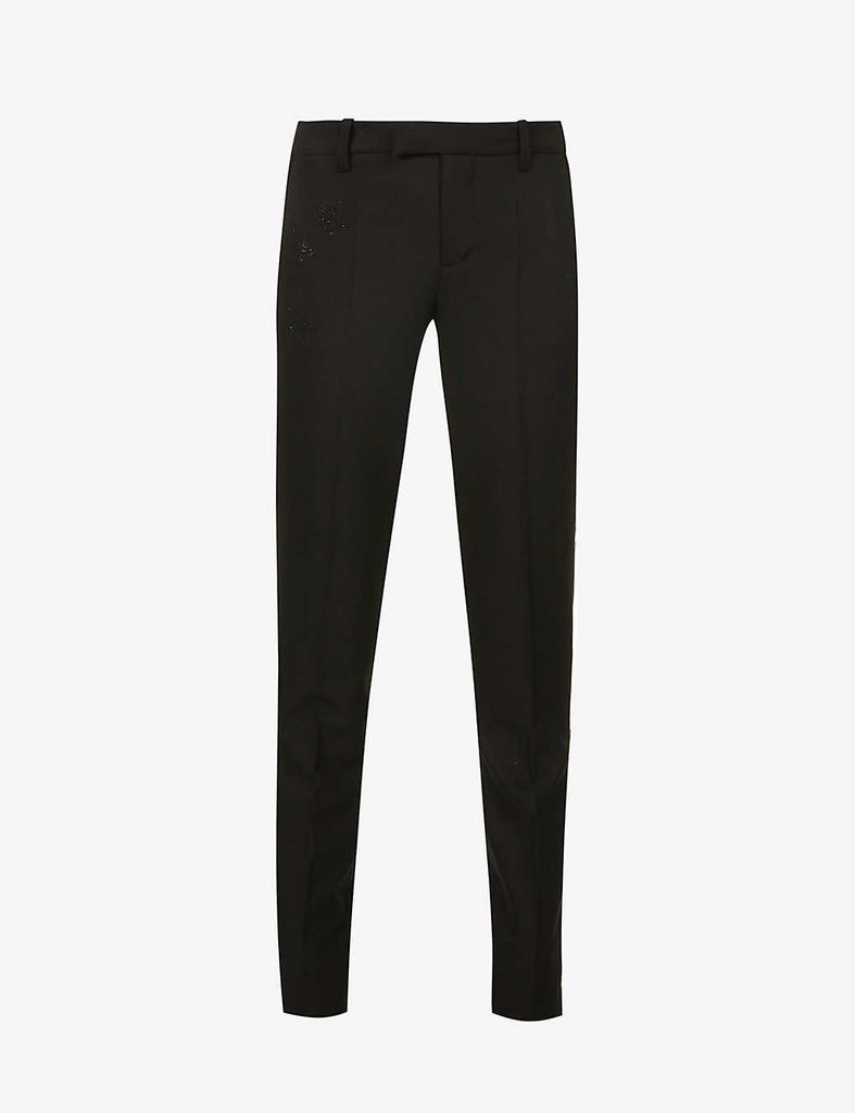 Prune Strass mid-rise woven trousers