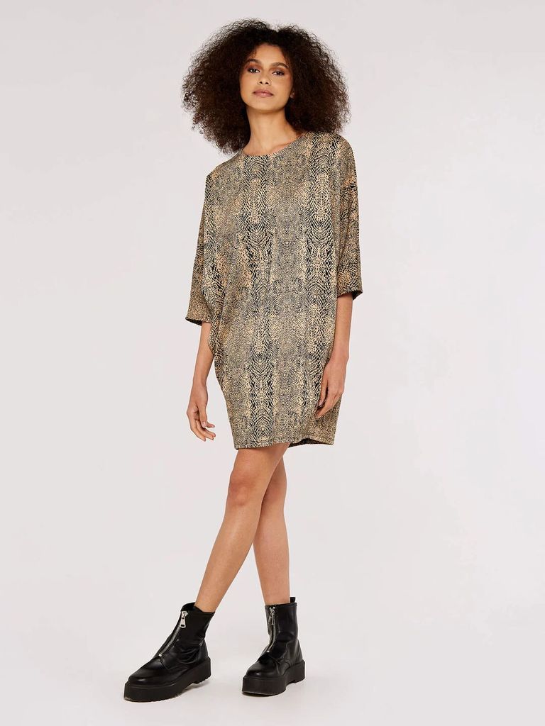 Leopard Print Cocoon Dress