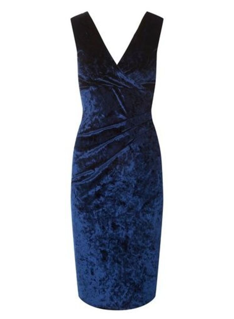 Womens **Scarlett B Navy 'Megan' Bodycon Dress- Blue, Blue