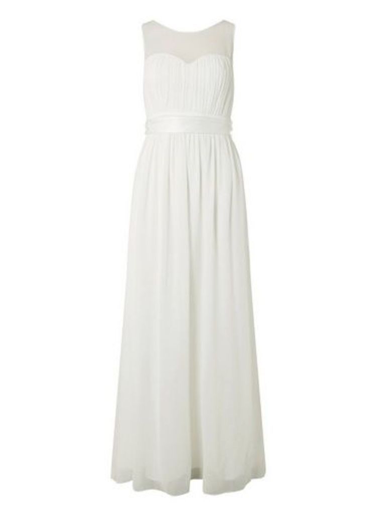 Womens **Showcase Bridal Ivory 'Willow' Maxi Dress - White, White