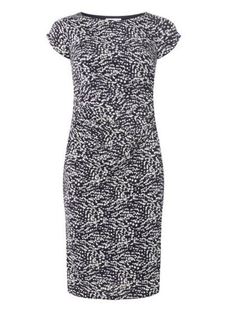 Womens **Lily & Franc Navy Speckle Bodycon Dress- Blue, Blue