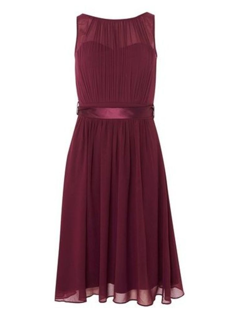 Womens **Showcase Mulberry 'Bethany' Midi Dress- Red, Red