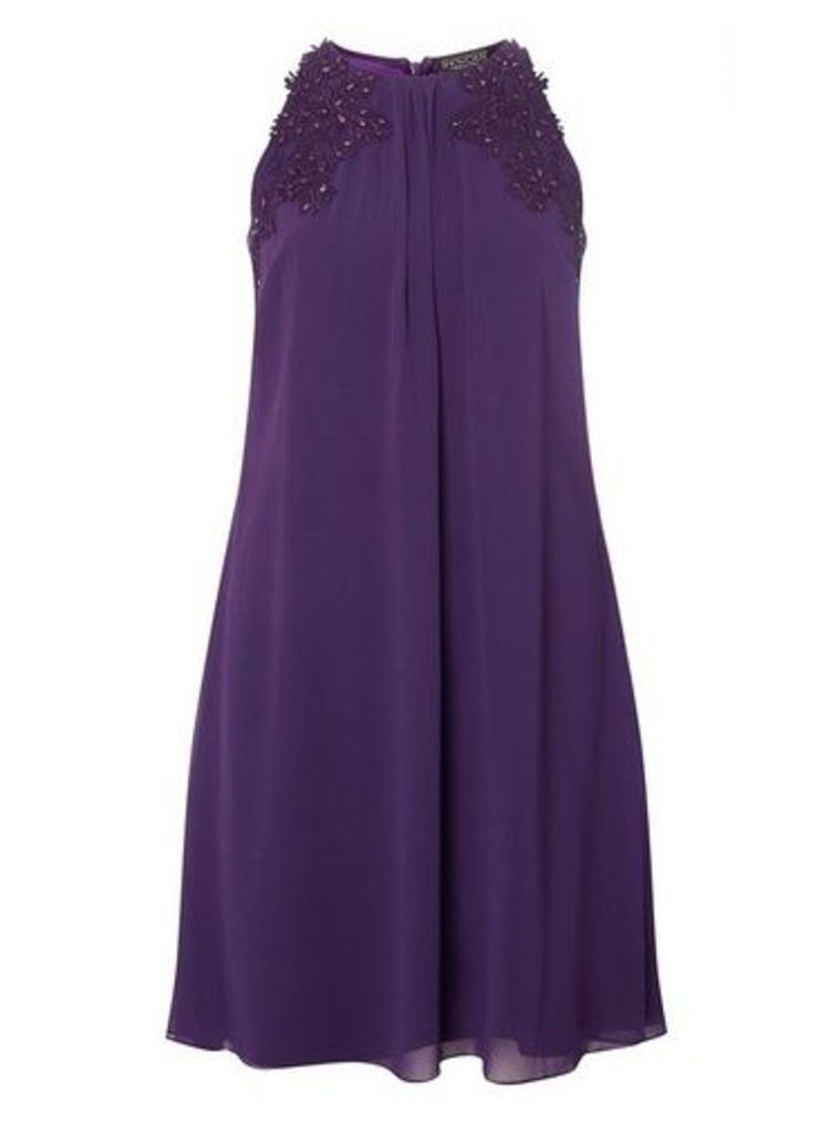 Womens **Showcase Purple 'Lily' Trapeze Dress- Purple, Purple