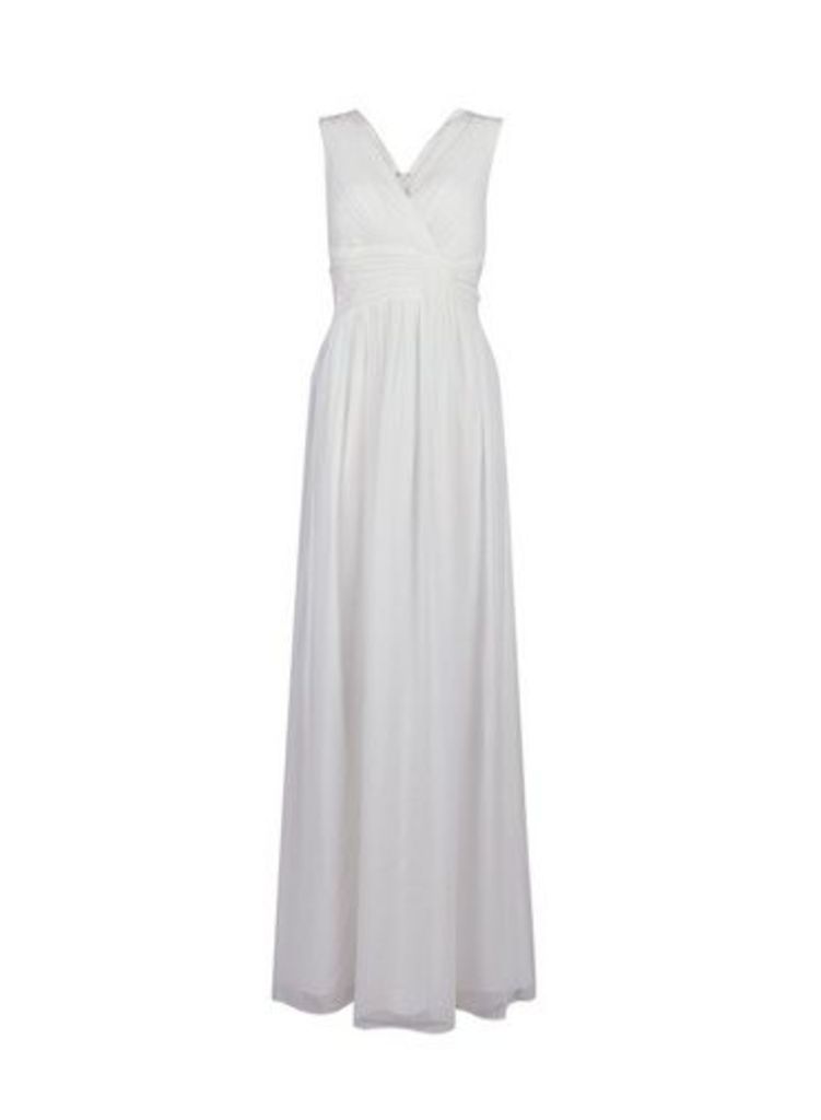Womens Showcase Ivory Bridal 'Dee' Maxi Dress - White, White