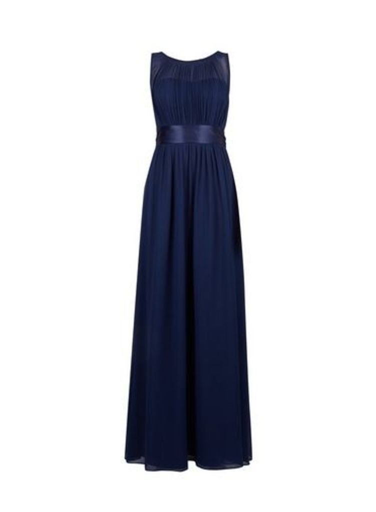 Womens **Showcase Navy 'Natalie' Maxi Dress- Blue, Blue