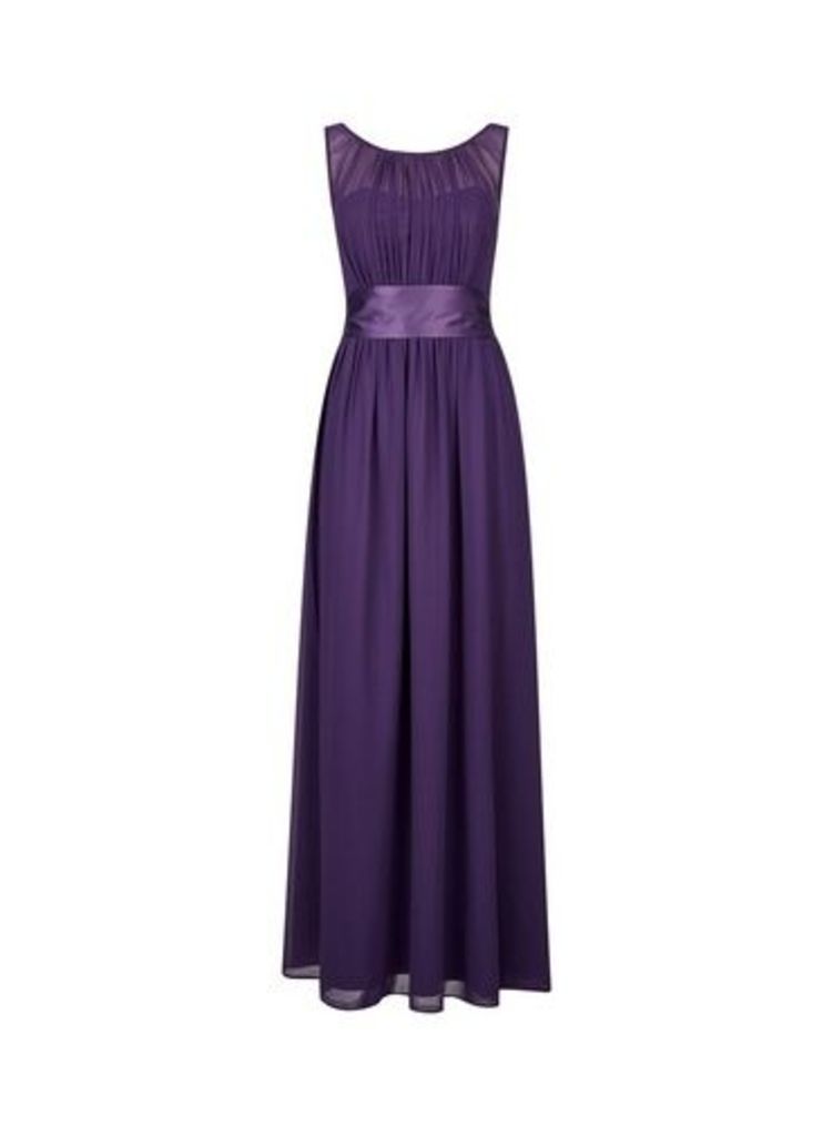 Womens **Showcase Petite Purple Natalie Maxi Dress, Purple