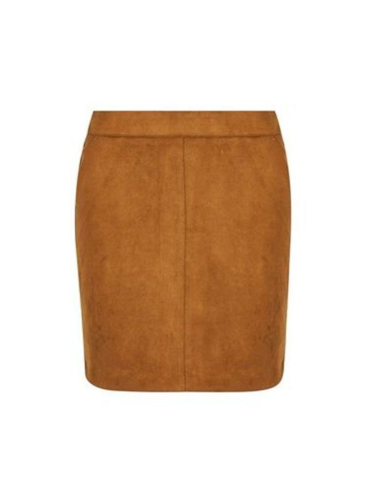Womens **Vero Moda Tan Mini Skirt- Brown, Brown