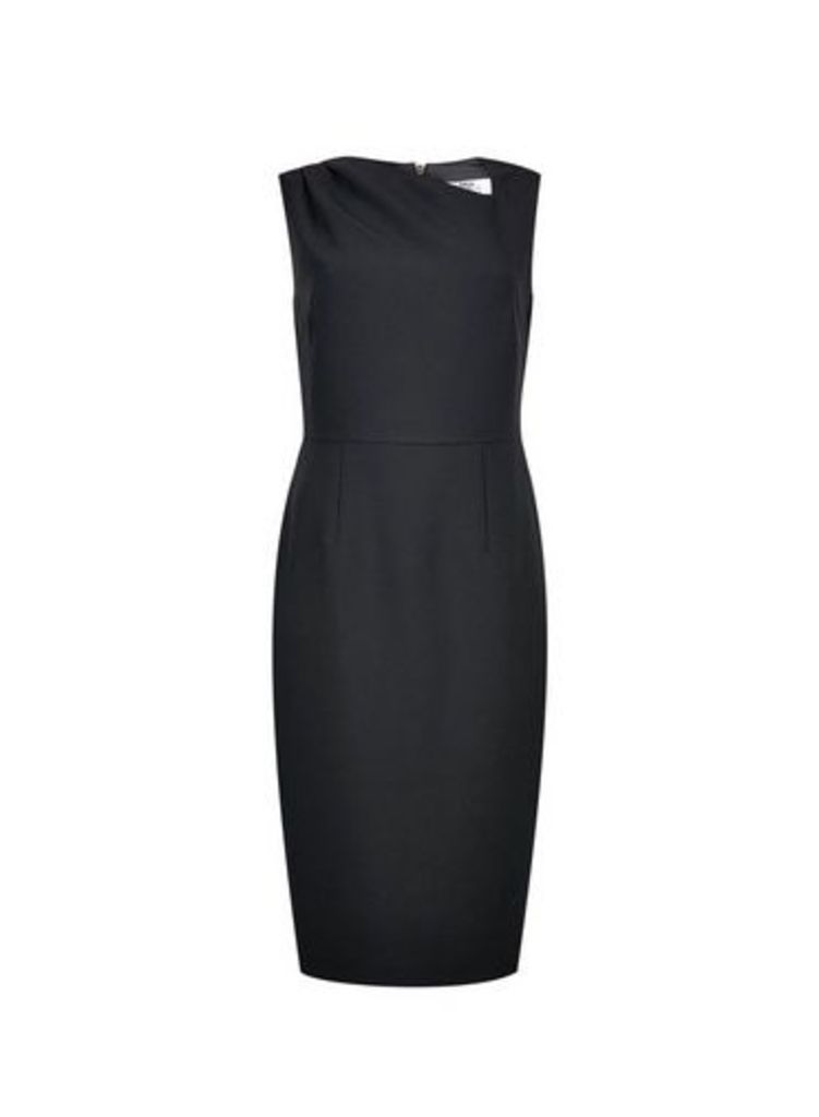 Womens **Dp Tall Black Asymmetric Pencil Dress, Black