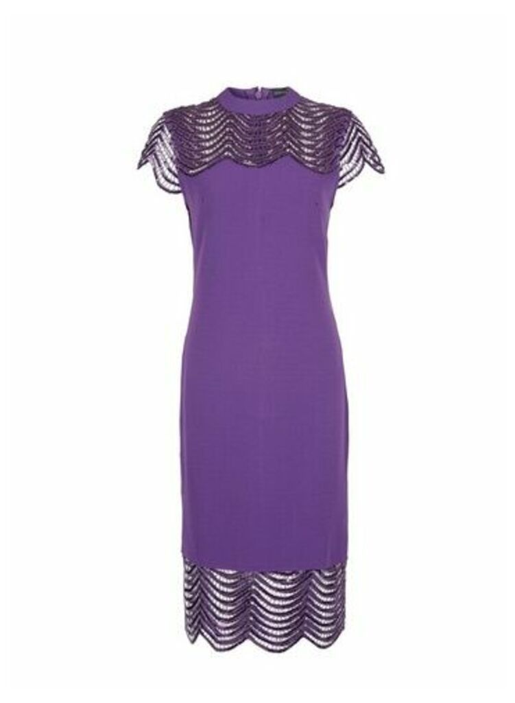 Womens Showcase Purple Sequin Blair Dress, Purple