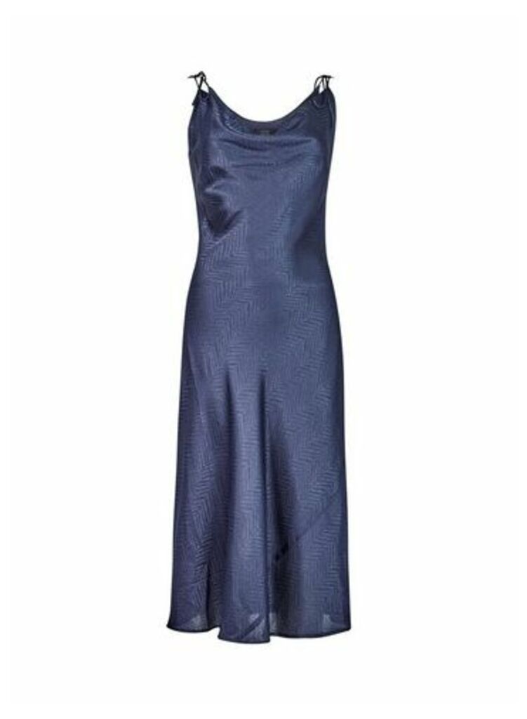 Womens **Lola Skye Navy Slip Dress - Blue, Blue